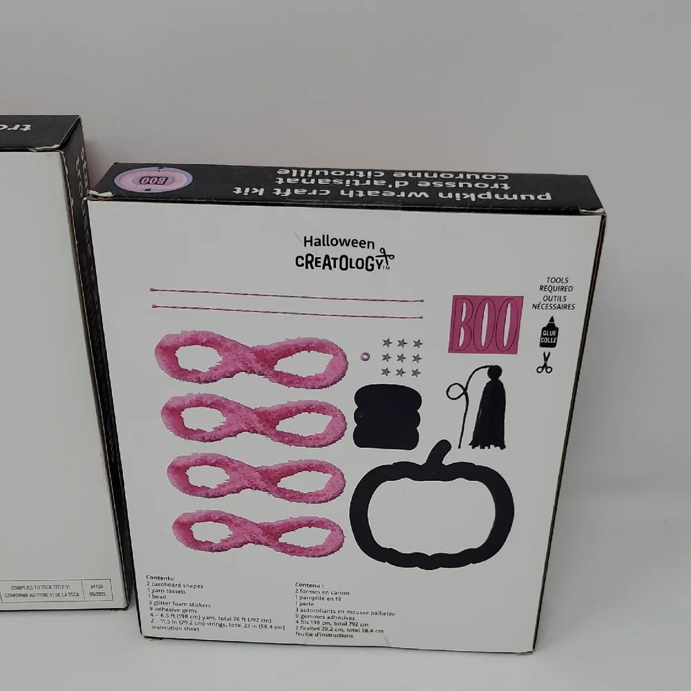 Stackable Table Wood Décor CRAFT Kit - BOO Wreath BUNDLE LOT